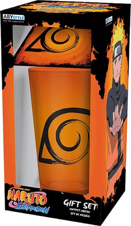 ABYstyle Naruto Shippuden kopp med underlägg 400ml