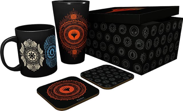 GB eye Magic the Gathering glass med krus og bordbrikker samlepakke