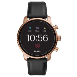 Fossil Q Explorist Gen. 4 smartklokke (gull/sort)