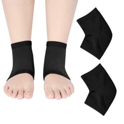 Mjukgörande hälstrumpor 1 par Svart 15-20 cm