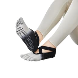 Skridsikre Pilates Yoga Sokker Sort