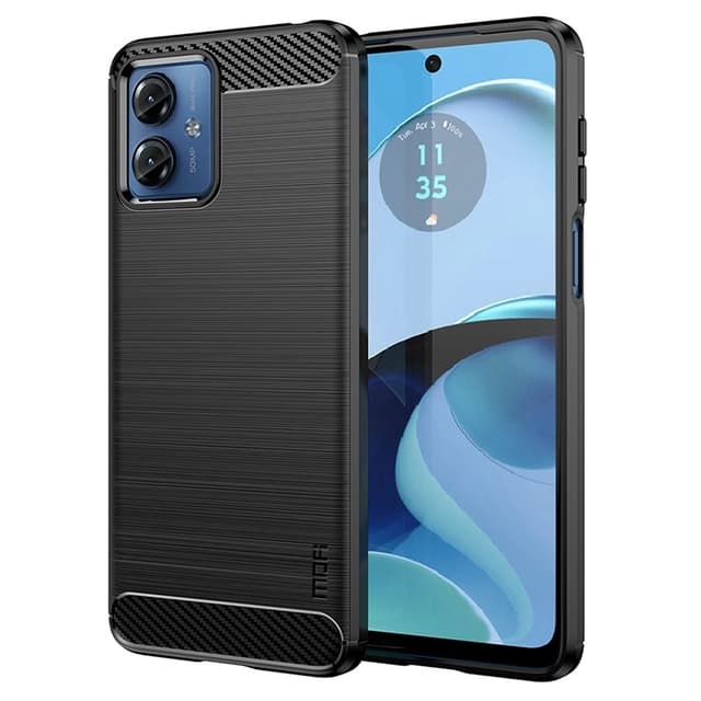 MOFI Motorola Moto G14 Karbon fiber Skal - Svart