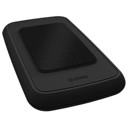 Zens Qi trådlös 4500mAh USB powerbank (svart)