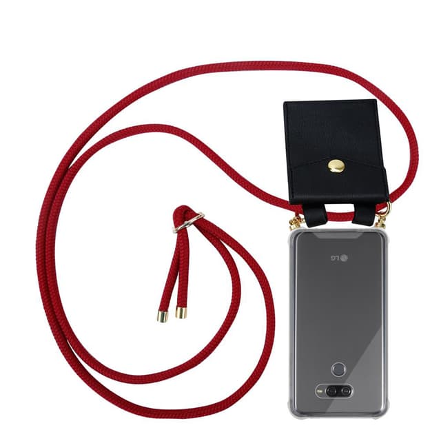 LG K50 Skal Fodral Kedja (Röd)