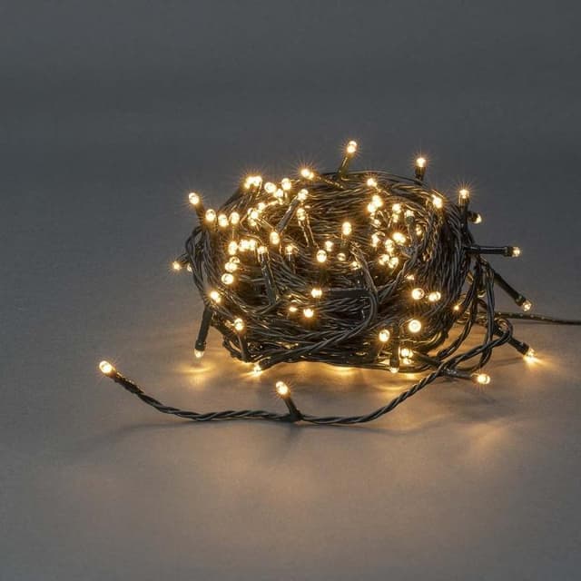 Nedis Julebelysning | Streng | 180 LED's | Varm Hvit | 13.50 m | Lyseffekter: 7 | Innendørs eller utendørs | Nettstrøm drevet