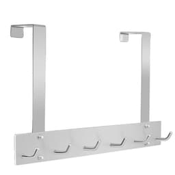 INF Over The Door Krokhängare 6 krokar 30 mm Silver