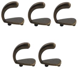 5-pack vintage krokar i europeisk stil Pronssi