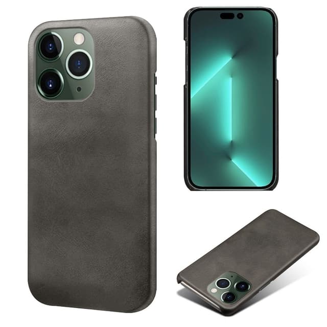 SKALO iPhone 15 Pro PU-Läder Skal - Svart