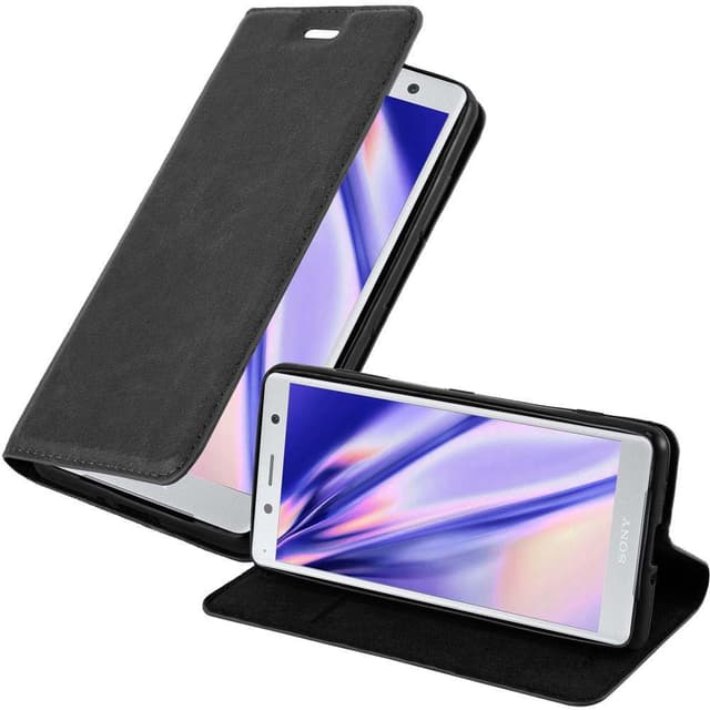 Skal Sony Xperia XZ2 COMPACT Plånboksfodral (Svart)