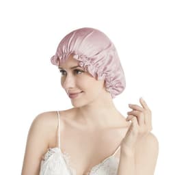 Sovmössa nattmössa mullbärssilke Rosa