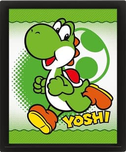 Super Mario (Yoshi) 3D lenticulær plakat
