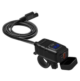 Nopea autolaturi C-tyypin USB-portilla automoottoripyörälle Sininen