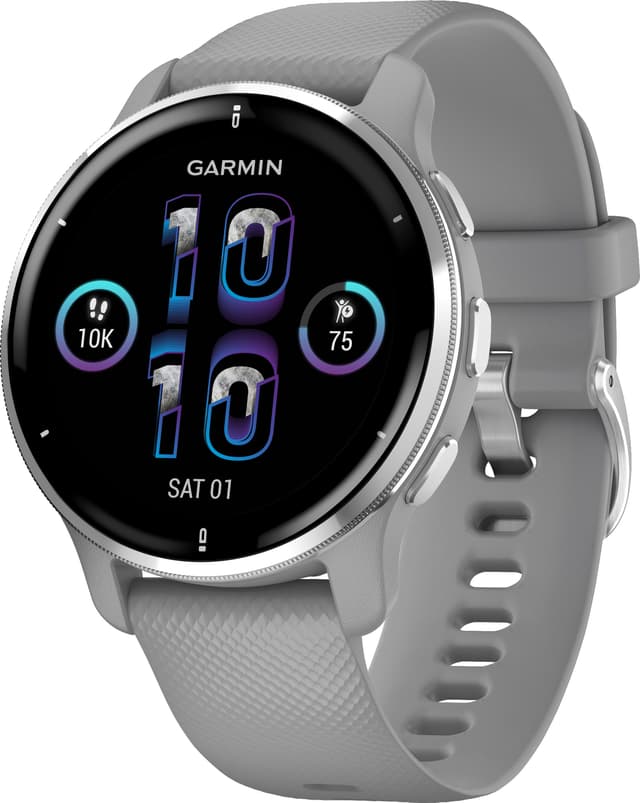 Garmin Venu 2 Plus AMOLED smartklokke (puddergrå)