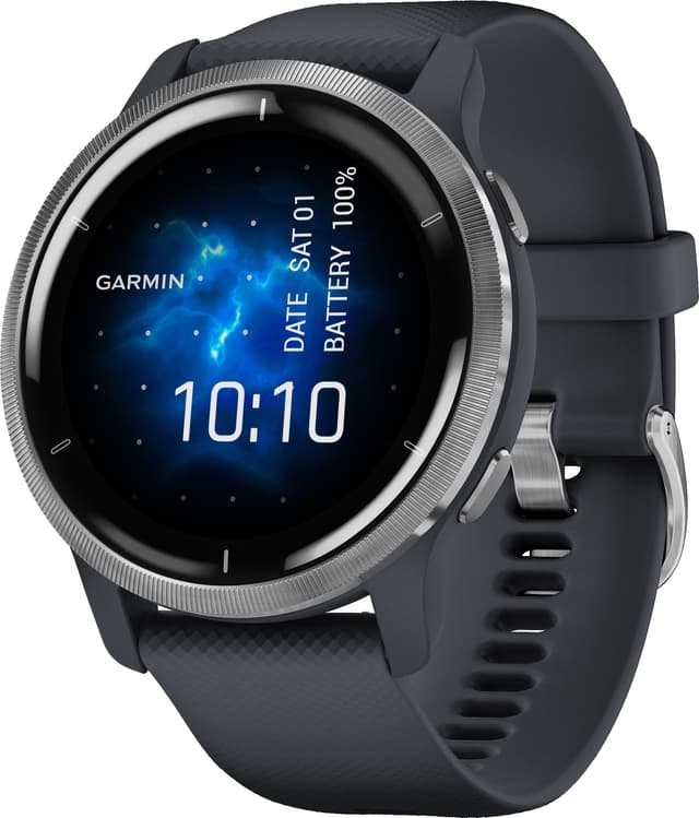 Garmin Venu 2 AMOLED smartklokke (blå)
