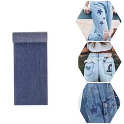 Iron-on Jeans Reparation Patche 1 rulle Blå