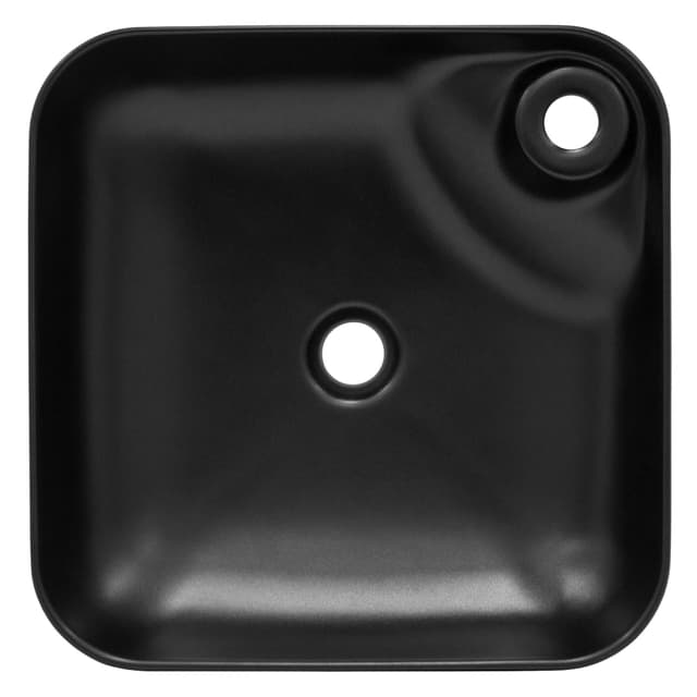 ECD Germany tvättställ - 435 x 435 x 125 mm - tillverkat av keramik - vit