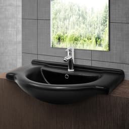 ML Design keramiskt tvättställ vitt 77x21,5x51,5 cm, inbyggt tvättställ