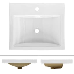 ML-Design keramisk diskho Vit 54,5x16x41,5cm