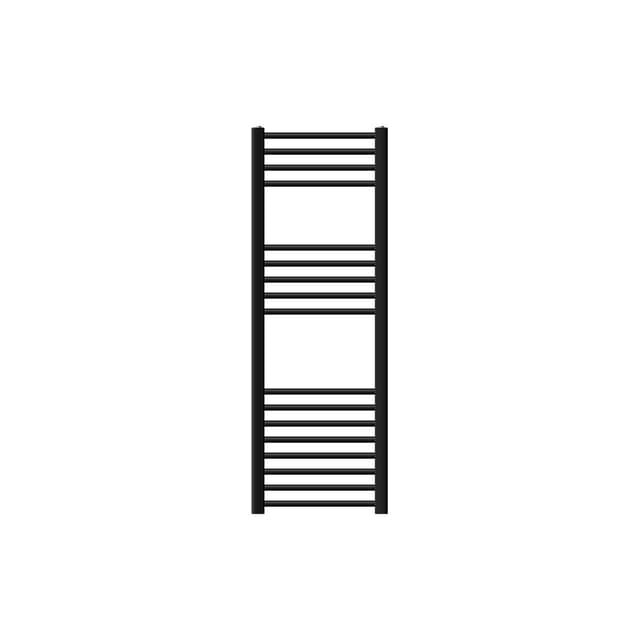 Badrumsradiator Sahara sidoanslutning, svart 40x120cm
