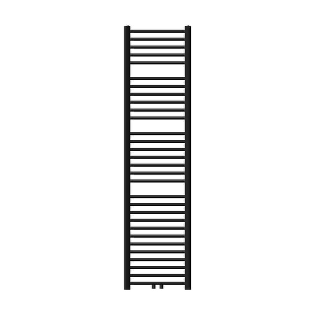 Badrumsradiator Sahara central anslutning, svart 40x180cm