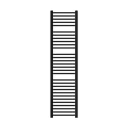 Badrumsradiator Sahara sidoanslutning, svart 40x180cm