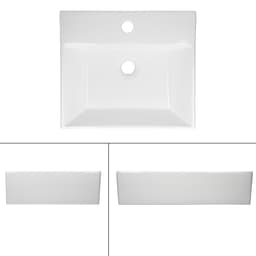 Keramisk vask forfængelighed bordplade vask til pool vask 415 x 360 mm