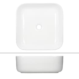 Keraaminen pesuallas turhamaisuus työtaso pesuallas allas pesuallas 390 x 390 mm