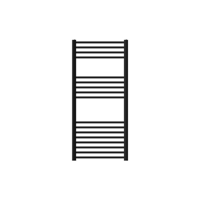 Badrumsradiator Sahara 600x1200 mm svart matt LuxeBath