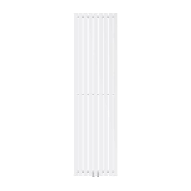 Designradiator Stella 480 x 1800 mm, hvid, panelradiator med central tilslutning