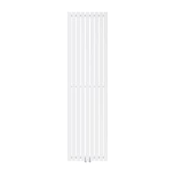 Designradiator Stella 480 x 1800 mm, hvid, panelradiator med central tilslutning