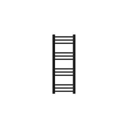 Badrumsradiator Sahara sidoanslutning, svart 30x80cm