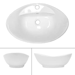 Vask 59x20,5x39,5 cm Hvid keramik ML-Design