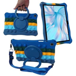SKALO Samsung Tab A9 Shock Resistant Armor Popit Silicone Kuori  - Sininen