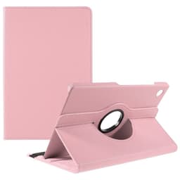 SKALO Samsung Tab A9+ 360 Litchi Fodral - Rosa