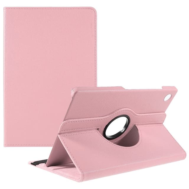 SKALO Samsung Tab A9+ 360 Litchi Fodral - Rosa