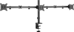 Essentials Tripple Static monitorarm (svart)