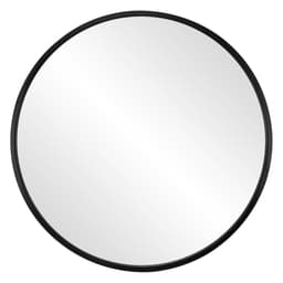 WOMO-DESIGN Vægspejl Ø 70 cm, Rundt spejl med sort metalramme