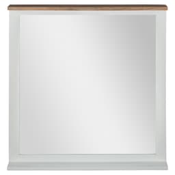 WOMO-DESIGN väggspegel Xi'an 80x76cm, rektangulär, natur/vit
