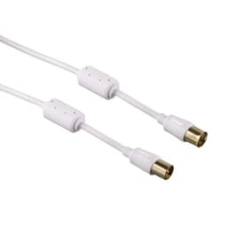 Hama Antennkabel koaxial 95 dB (1.5m) vit