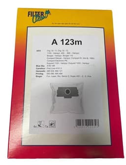 Dammsugarpåsar A123M till AEG 4-pack + Filter