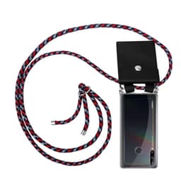 Huawei P40 LITE E Deksel med Halskjede (blå)