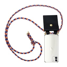 iPhone 12 MINI Deksel med Halskjede (blå)