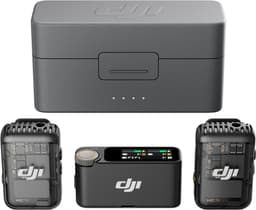 DJI Mic 2 wireless transmitter, receiver og opladningsetui sæt (sort)
