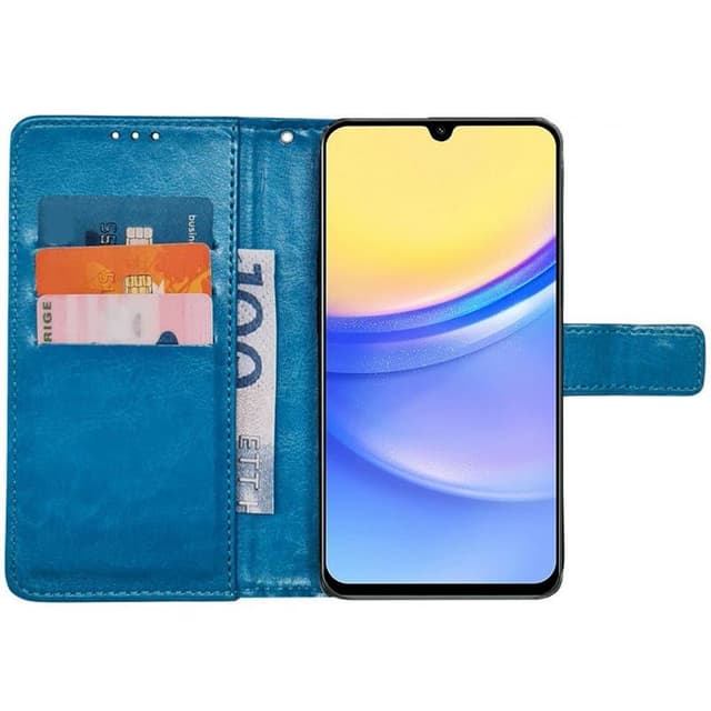Plånboksfodral 3-kort Samsung Galaxy A15 - Ljusblå