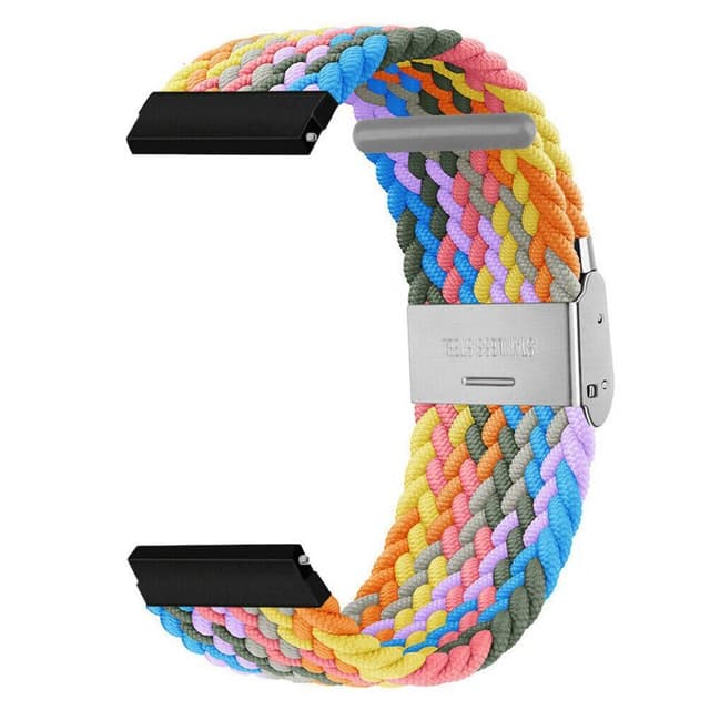 Flätat klockarmband Garmin Forerunner 245 Music - Light rainbow