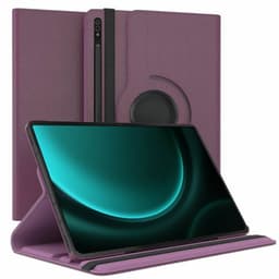 360° roterbar deksel Samsung Galaxy Tab S9 FE Plus - Lilla