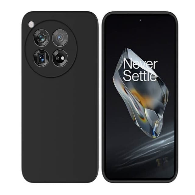 Liquid silikone cover OnePlus 12 - Sort
