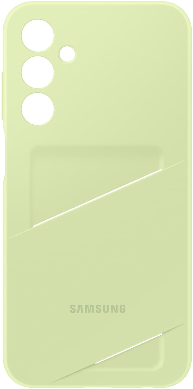 Galaxy A25 mobilskal med kortfack (grönt)