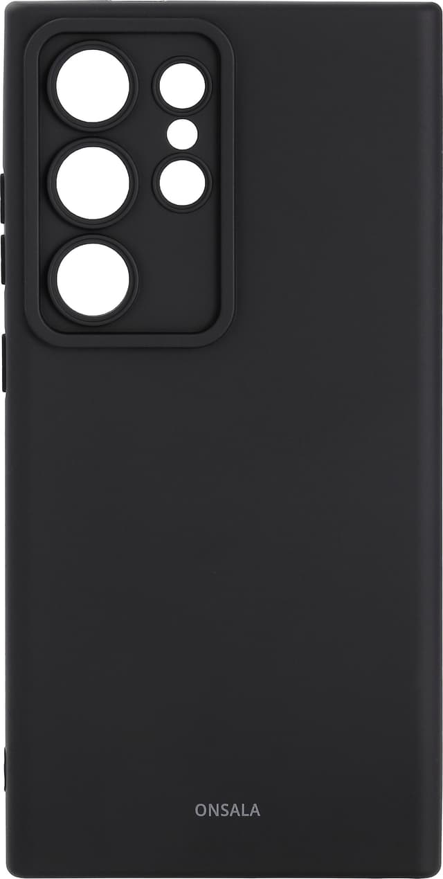 Onsala Samsung Galaxy S24 Ultra silikondeksel (sort)