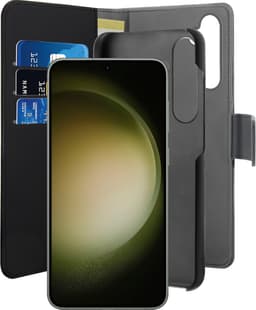 Puro 2in1 Samsung Galaxy S24 Plus plånboksfodral (svart)